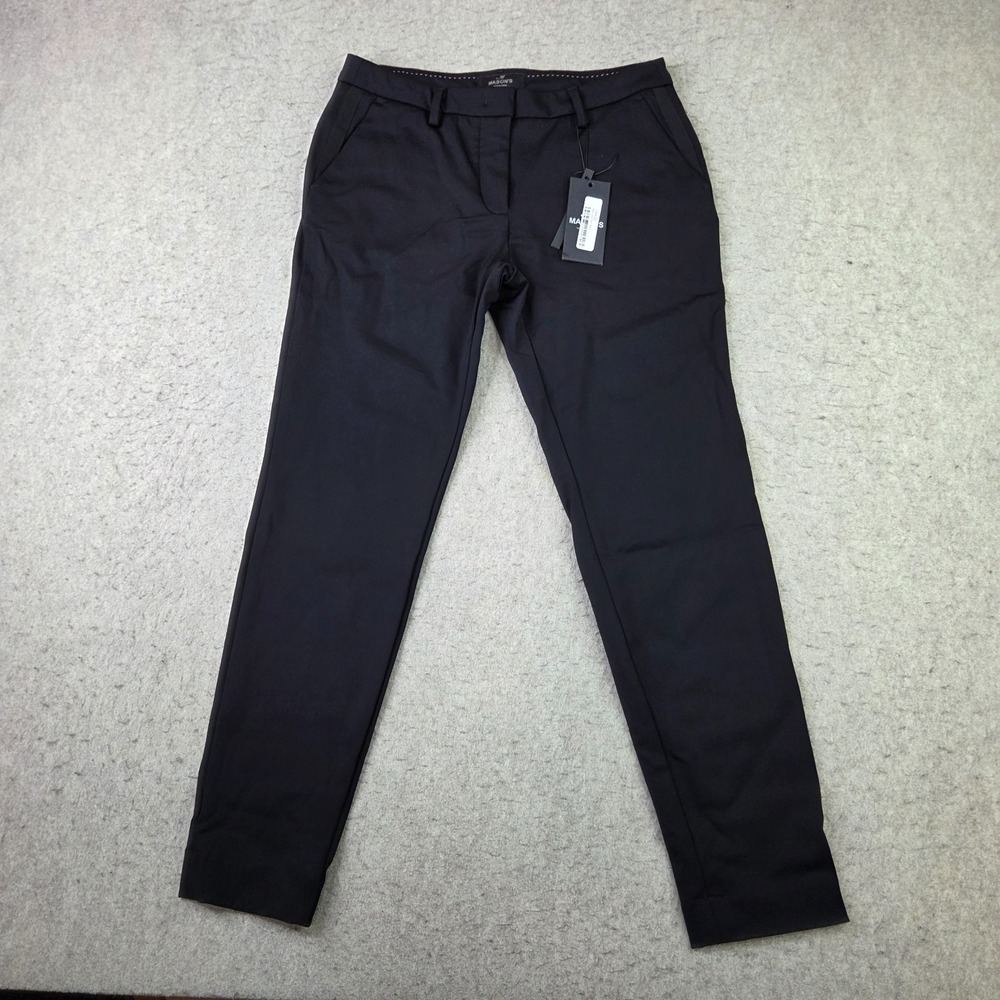 Masons New York Womens Pants Black Straight Leg 30x28 Forte dei Marmi NEW